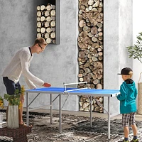 Ping Pong Table W/ Net Paddles Balls For Outdoor Indoor