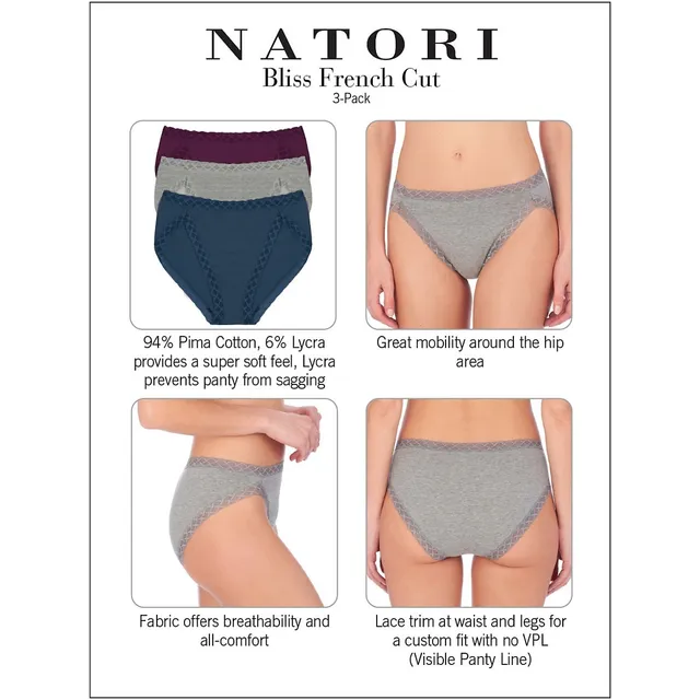 Natori Women's Bliss French Cut Panty With Lace