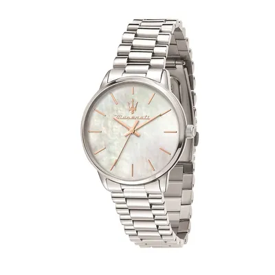Royale 36mm Quartz Stainless Steel Watch In Silver/silver
