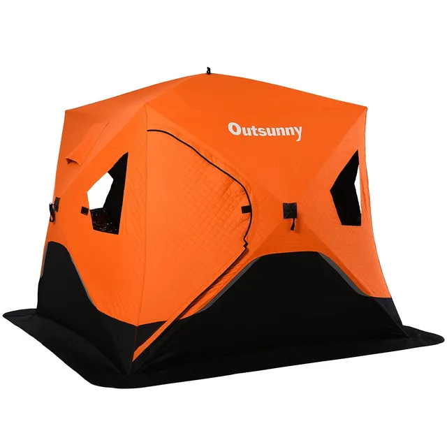 Costway 2-person Portable Pop Up Ice Shelter Fishing Tent Outdoor Fish  Equipment