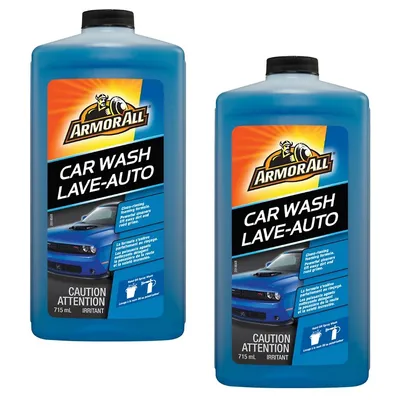 Set Of 2 Concentrated Car Wash, No Stains Or Streaks, 715ml
