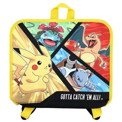 Pokemon 12" Hanging Kids Backpack With Clear Window Pocket