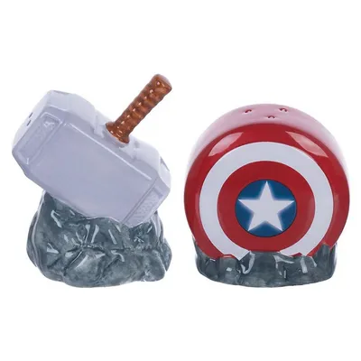 Marvel Captain America Thor Salt And Pepper Set