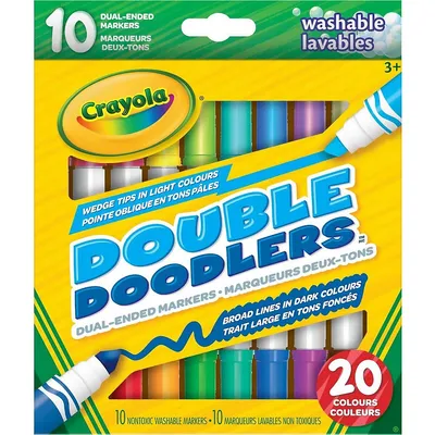 Double Doodlers Markers 10 Ct