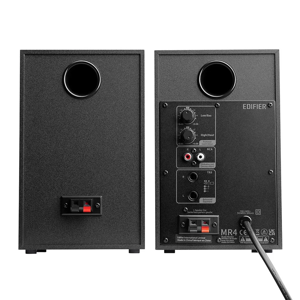 Mr4 Powered Studio Monitor Speakers, 4" Active Near-field Speaker