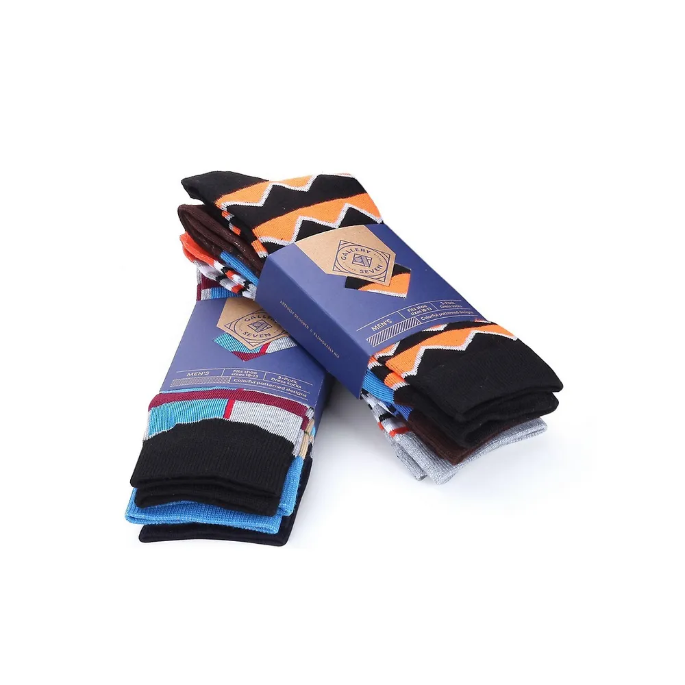 Men's Funky Colorful Dress Socks Pack