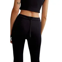 Bonded Cropped Flare Pant
