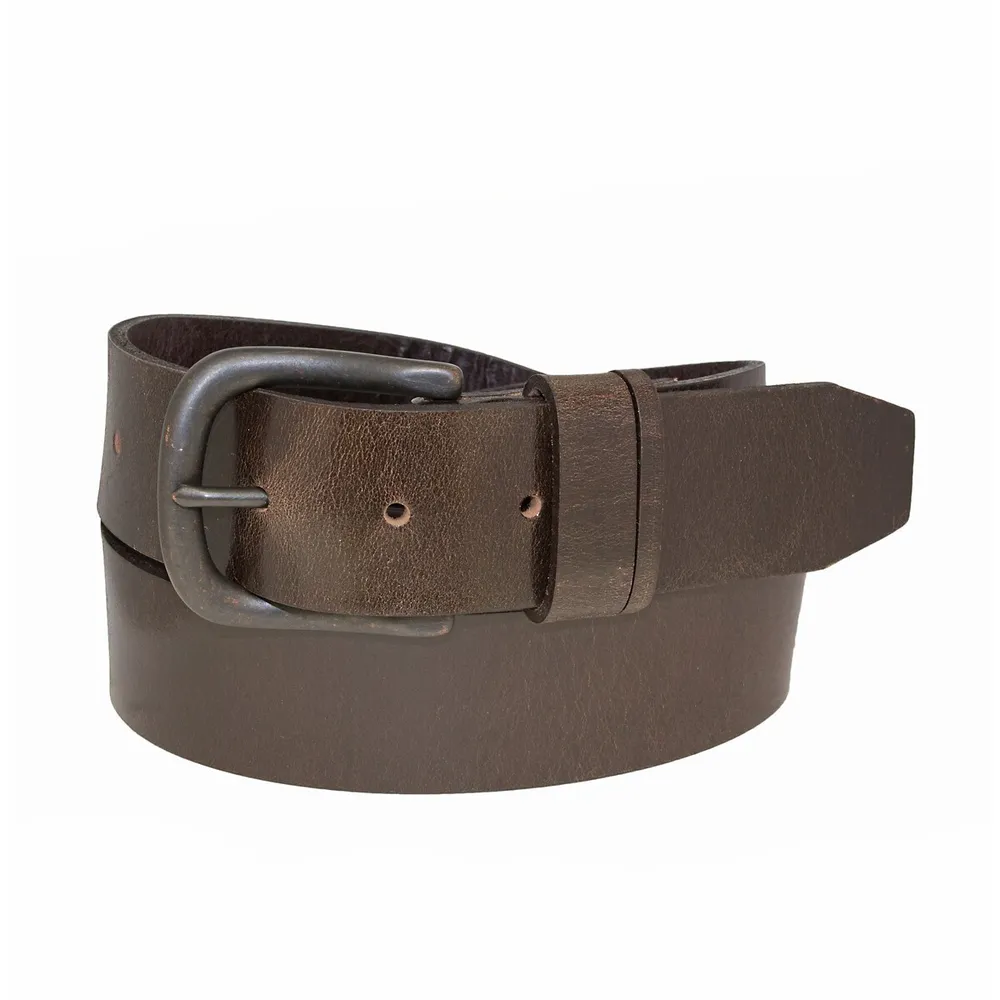 RW&CO. - Textured Leather Belt With Automatic Buckle - Black - 34