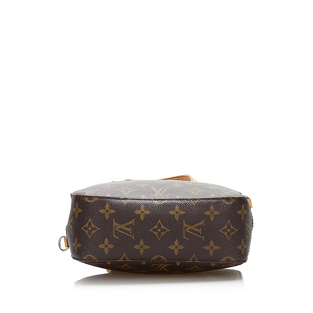 Louis Vuitton Spontini Brown Canvas Shoulder Bag (Pre-Owned)