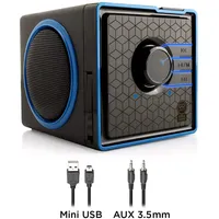Portable Stereo Speaker System Sonaverse Bx W/ Rechargeable Battery – Works With Apple , Samsung , Htc , Sony , Lg Smartphones , Tablets , Mp3 Players , Laptops