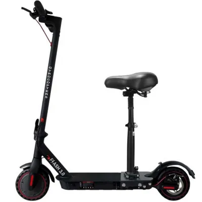 Flash 3.0 Portable Electric Scooter With Seat (350w Motor / 28km Range / 25km/h Top Speed)