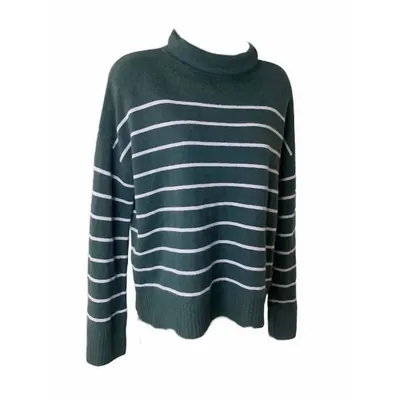 Easy Striped Turtleneck Sweater