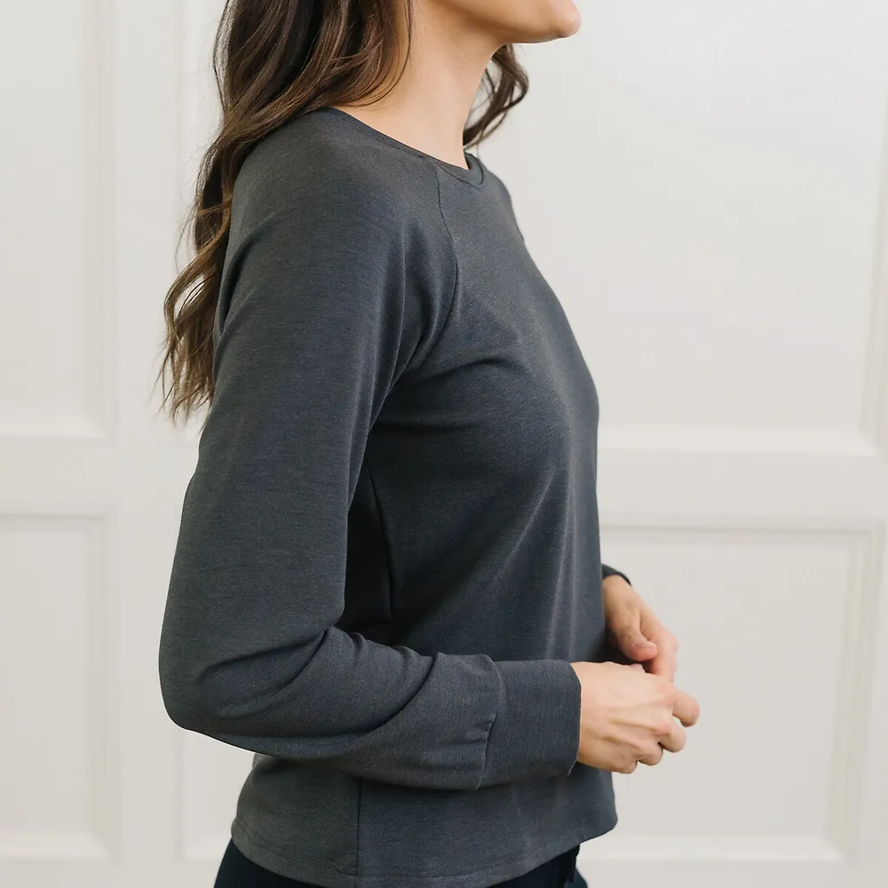 Women's Brushed Bamboo Pullover Crew