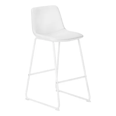 Office Chair White Leather-look