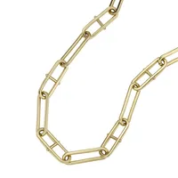 Women's Heritage D-link Gold-tone Stainless Steel Chain Necklace