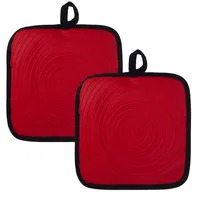 Set Of 2 Silicone Mitts/trivets, Resists Up To 240 Degrees Celcius, Waterproof