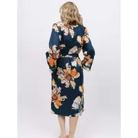Cosmo Floral Print Long Dressing Gown