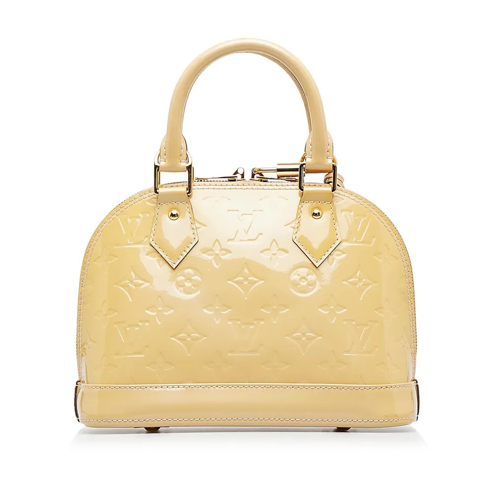 Pre-owned Louis Vuitton Alma BB Citrine Yellow Bag