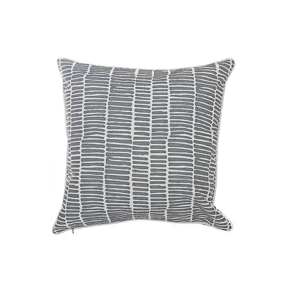 Cross Stripes Outdoor Waterproof Cushion - Set Of 2