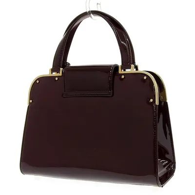 Burgundy Leather Handbag (pre-owned)