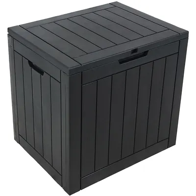 32-gallon Storage Box With Woodgrain Design