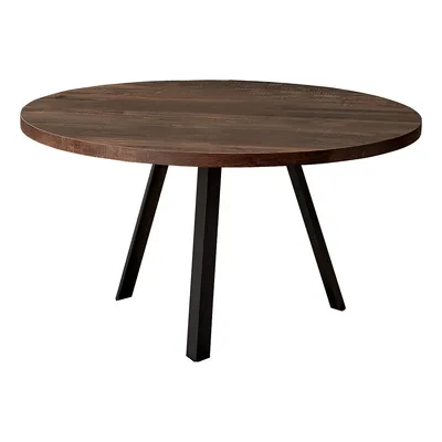 Coffeetable 36" Diameter / Reclaimed Wood / Metal