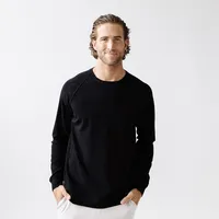 Men's Brushed Bamboo Pullover Crew