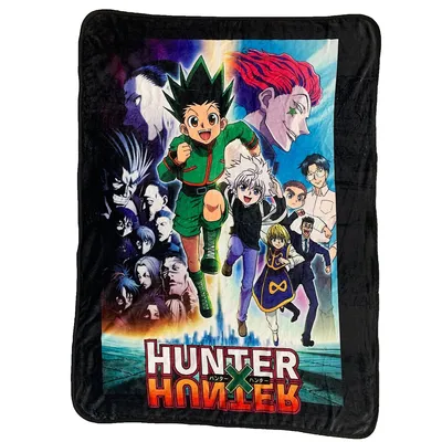 Hunter X Hunter Characters Logo Blanket Throw