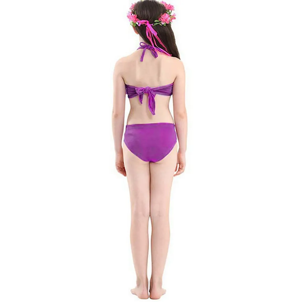 Candy Mermaid Girl Tail With Bikini Set