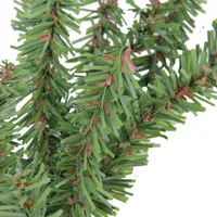 Green Mini Pine Artificial Christmas Wreath - 10-inch, Unlit