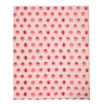 Kirby Facial Expressions Collage Throw Blanket