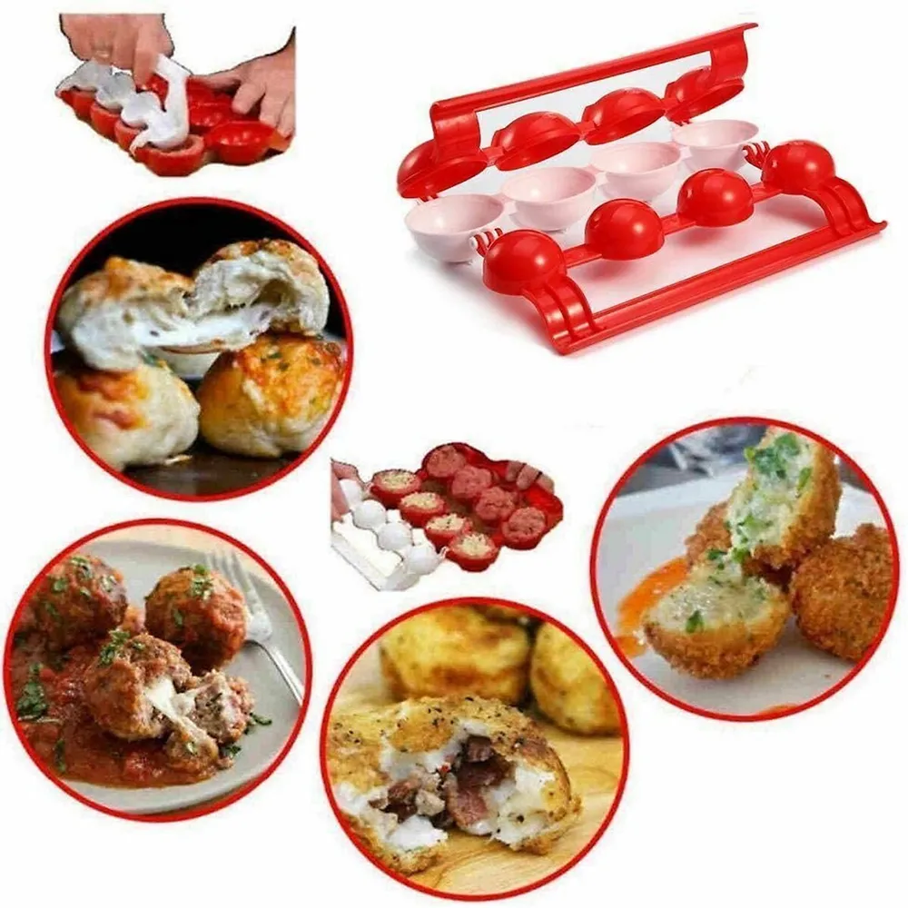 Meatball Mold Making Fish Ball Self Stuffing Food Cooking DIY Mould Kitchen
