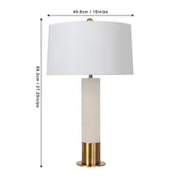 26"h Alabaster Column Table Lamp