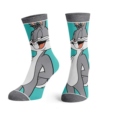 Looney Tunes Buggs Bunny Animigos Crew Socks