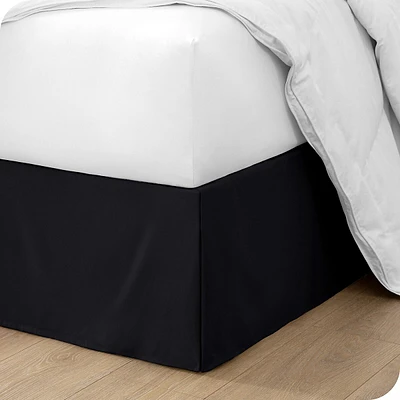 Bed Skirt Double Brushed Premium Microfiber - 15-inch Tailored Drop Pleated Ruffle 1800 Ultra-soft Shrink Resistant