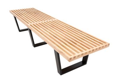Mid-century Natural Inwood Platform Bench