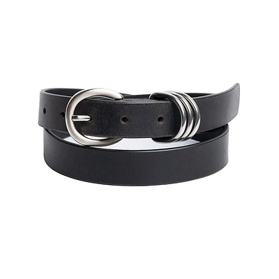 30mm Genuine Leather Belt With Nickel Buckle
