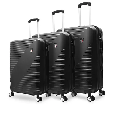 Percorso 03 Piece (20", 28", 30") Travel Suitcase With Detachable Wheels