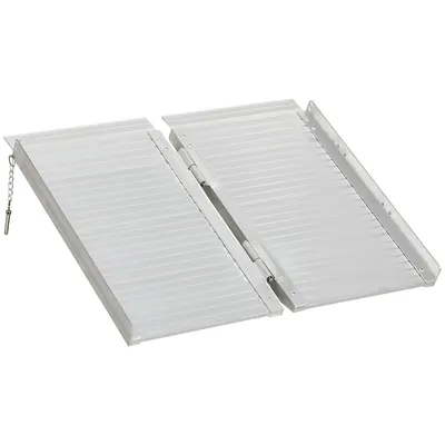 Textured Aluminum Folding Wheelchair Ramp For Scooter Steps