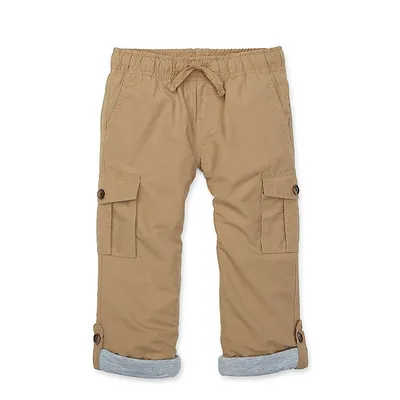 Boys Lined Pull-on Cargo Pants
