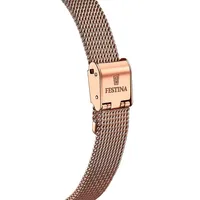 Mademoiselle Mesh Band Watch In Rose Gold