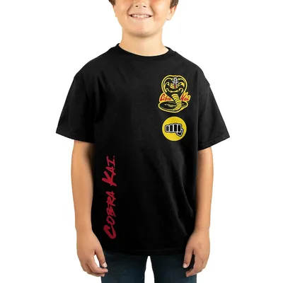 Cobra Kai Logo Punch Kids Black T-shirt