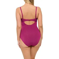 Rise Up One Piece V Neck Swimsuit