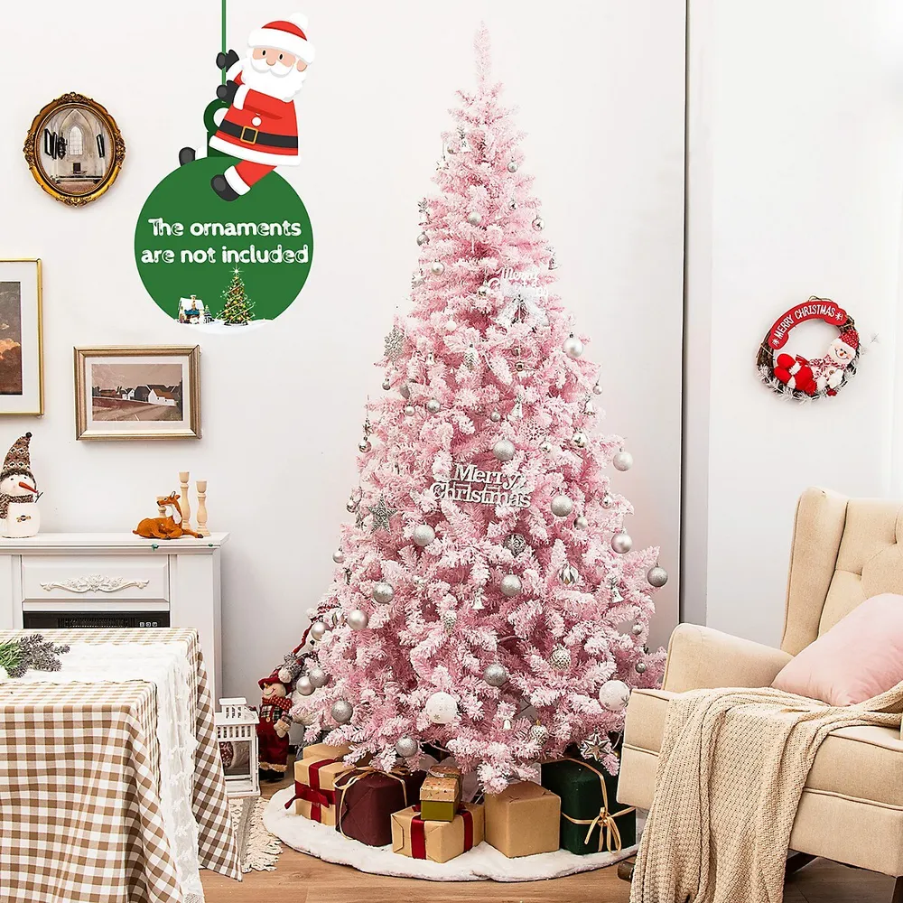 The FunkyFir Tree | 63 Pre-Lit LED Felt Christmas Tree Wall Hanger (Includes Ornaments!)