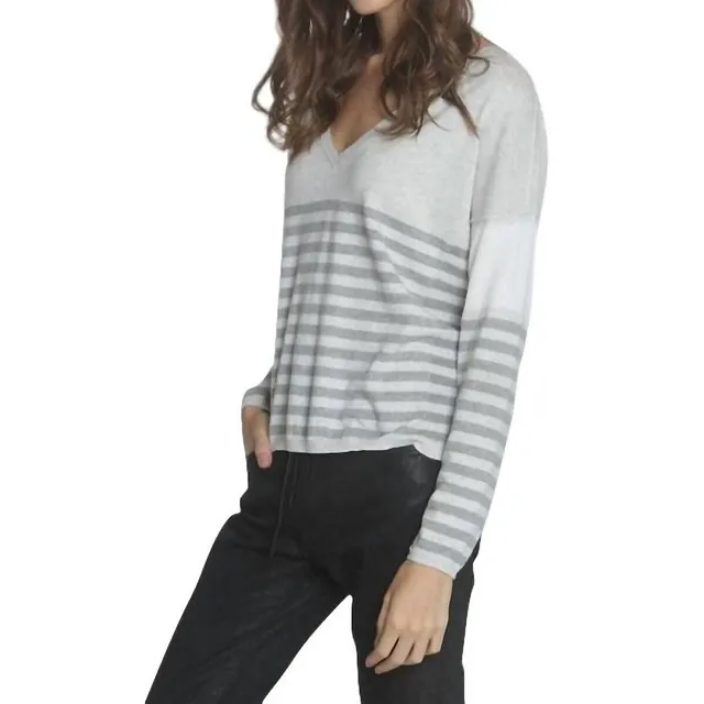 LABEL+thread Lindsey Stripe Vee Top