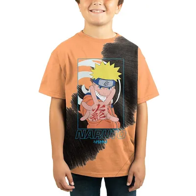 Naruto Action Shot Kids Orange T-shirt