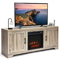 58" Tv Stand, Storage Cabinet Console, Television Console, Media Component Tv Stand With Adjustable Shelves