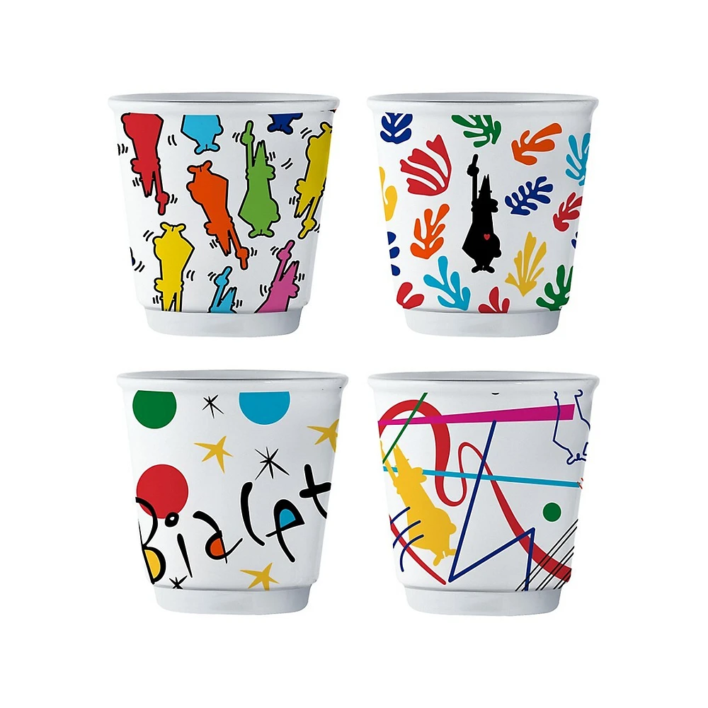 Ensemble de 4 tasses Bicchierini Arte