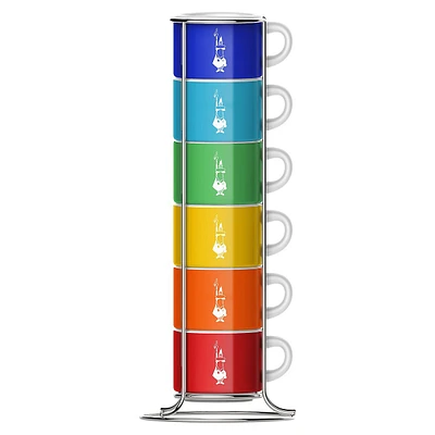 6-Piece Stackable Porcelain Cups Set