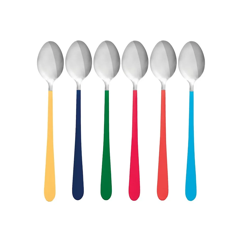 Pop Colour 6-Piece Long Spoon Set